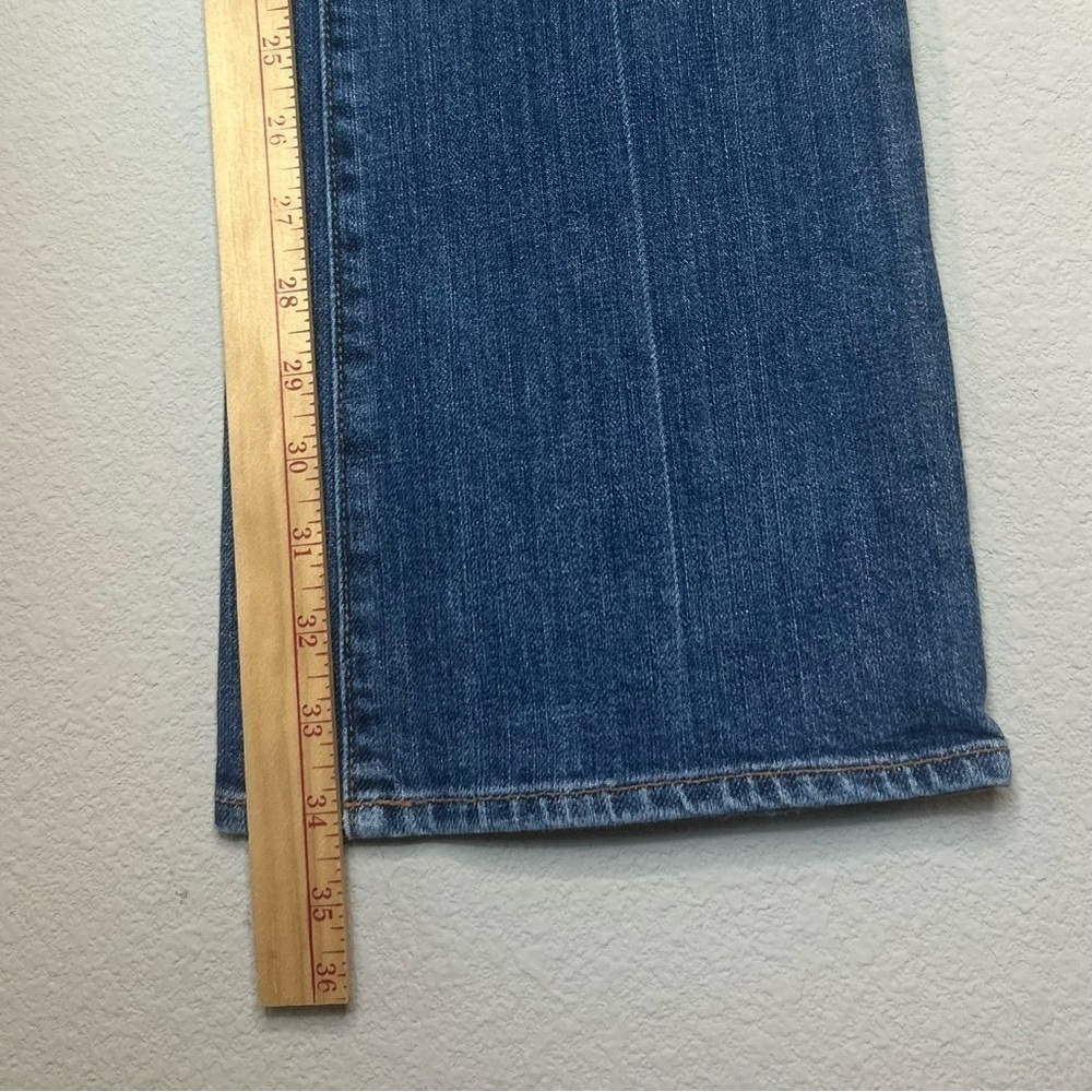 7 For All Mankind Jeans Women’s Size 28 Blue Low Rise Straight Leg 34.5” Inseam - Picture 9 of 13